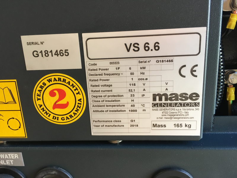 MASE GENERATORS VS 6.6