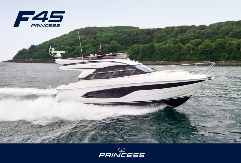 Princess Yachts F45 オプション多数のPRINCESS新艇、F45を横浜コットンハーバーにて展示中！