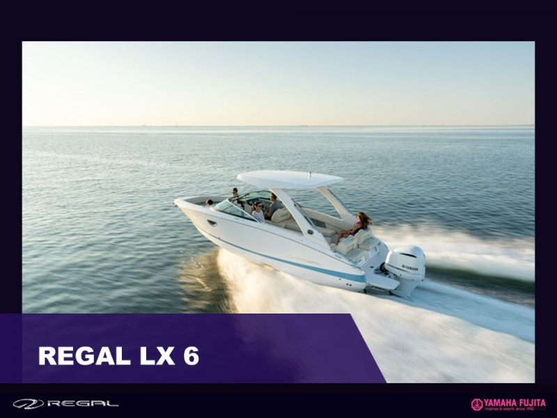 リーガル LX6 モニター特別価格　スタイリッシュなバウライダーとともにエレガントな冒険を Regal LX6 2025年モデル新艇予約受付中!!