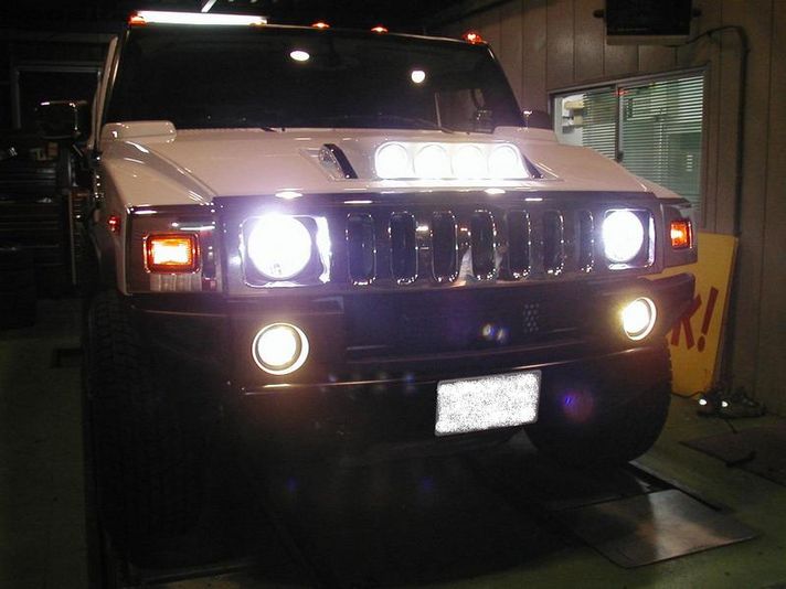 Hummer h2 ライトボンネットライトハマーh2