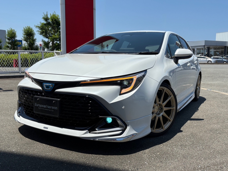 トヨタ カローラスポーツ ハイブリッドG　Z　ワンオーナー　禁煙車　10.5インチナビTVバックカメラ　モデリスタフルエアロ　AVS　ダウンサス　ヘッドアップディスプレイ　置くだけ充電　ナノイーX　レーダークルーズ　社外19鍛造AW