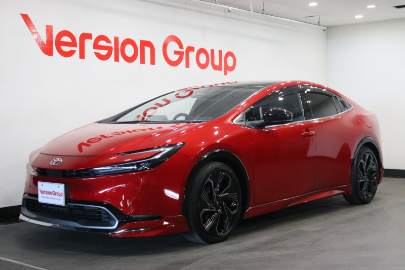 トヨタ プリウス Z　新車保証継承付　ワンオーナー　ガラスルーフ　モデリスタエアロ　デジタルインナーミラー　メモリーナビ　フルセグ　全周囲カメラ　BSM　セーフティセンス　エモーショナルレッド　モデリスタ19AW