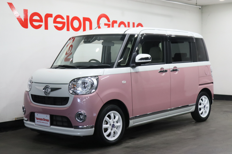 ダイハツ ムーブキャンバス Gメイクアップリミテッド　SAⅢ　全国3年保証付　ワンオーナー　SDナビ　フルセグ　全周囲カメラ　衝突被害軽減　ETC　ドラレコ　両側電動スライドドア　LEDライト　オートライト　両側電動スライド　14AW