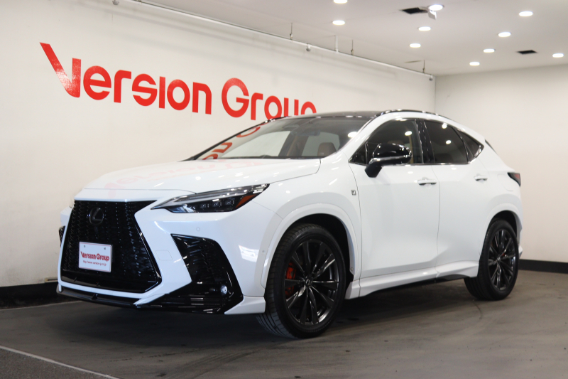 レクサス NX NX350h Fスポーツ 新車保証継承付 ワンオーナー 禁煙車 TRD オレンジキャリパー 本革 サンルーフ 全周囲カメラ メモリ―ナビ フルセグ HUD レクサスセーフティ+ ベンチレーション ETC ドラレコ LEDライト 20AW