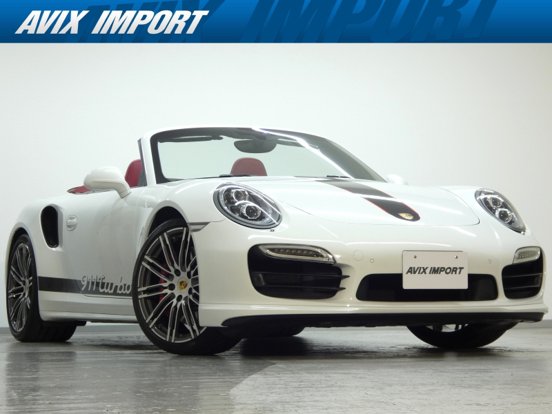 ポルシェ 911(Type991.1) ｶﾚﾗTurbo Cabriolet 前期最終型 水平対向ﾂｲﾝﾀｰﾎﾞ 左H正規D車 7速PDK 赤幌 ｽﾎﾟｸﾛ 赤革 ｼｰﾄﾋｰﾀｰ 純正ﾅﾋﾞ地ﾃﾞｼﾞ Bｶﾒﾗ&PAS BOSE LEDﾍｯﾄﾞﾗｲﾄ(PDLS+付) 電格ﾐﾗｰ＆ｽﾎﾟｲﾗｰ(F＆R) 赤ﾒｰﾀｰﾊﾟﾈﾙ PASM&PTV+&Rｱｸｽﾙｽﾃｱﾘﾝｸﾞ 赤ｷｬﾘﾊﾟｰ 純正20AW 禁煙