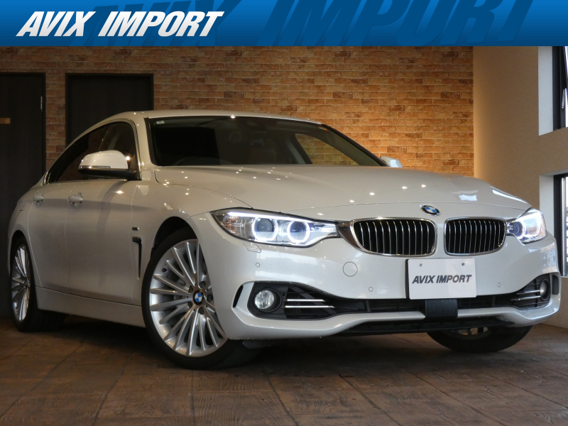 BMW 4シリーズ 435i ｸﾞﾗﾝｸｰﾍﾟ ﾗｸﾞｼﾞｭｱﾘｰ 右H正規D車 茶革 ｼｰﾄﾋｰﾀｰ 純正HDDﾅﾋﾞ HUD 地ﾃﾞｼﾞ Bｶﾒﾗ PDC ACC  純正19AW