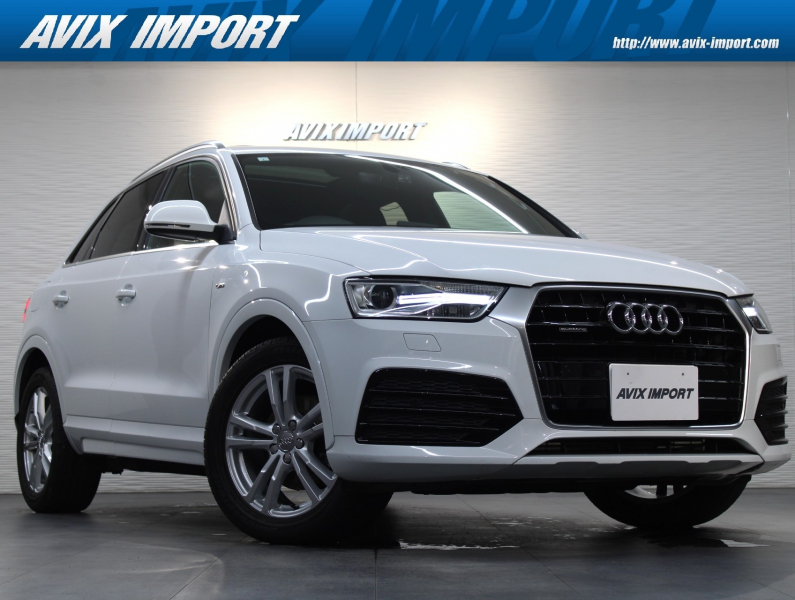 アウディ Q3 2.0TFSIｸﾜﾄﾛ 180PS 後期型 Slineﾊﾟｯｹｰｼﾞ ﾊﾟﾉﾗﾏｻﾝﾙｰﾌ  黒半革 7ｲﾝﾁﾃﾞｨｽﾌﾟﾚｲ MMIﾅﾋﾞ地ﾃﾞｼﾞBｶﾒﾗ ｱﾄﾞﾊﾞﾝｽﾄﾞｷｰ AUDIﾄﾞﾗｲﾌﾞｾﾚｸﾄ ﾊﾟﾜｰｼｰﾄ ﾊﾞｲｷｾﾉﾝ専用18AW 禁煙