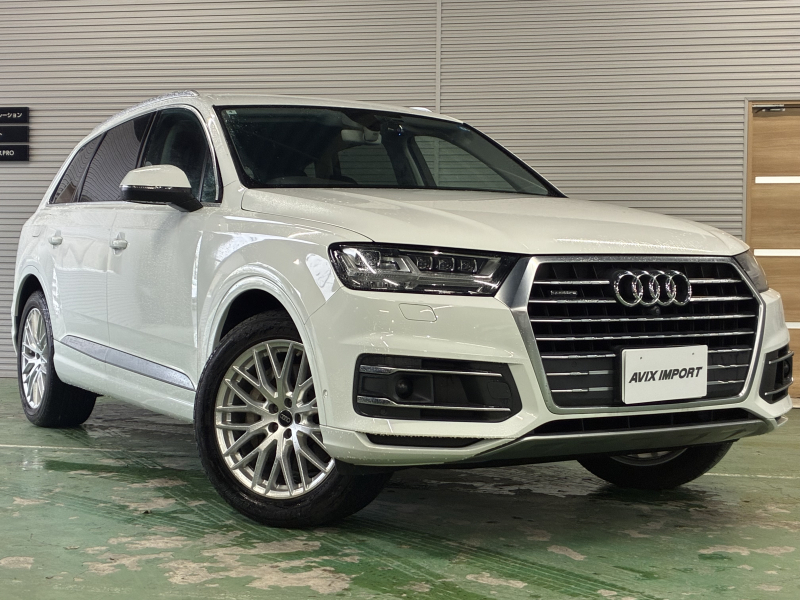 アウディ Q7 2.0TFSIｸﾜﾄﾛ 7ｼｰﾀｰPKG 黒革 ｼｰﾄﾋｰﾀｰ(F＆R) 4ｿﾞｰﾝAC  MMIﾅﾋﾞ 全周ｶﾒﾗ＆ﾊﾟｰｷﾝｸﾞｴｲﾄﾞ ACC＆Audiﾌﾟﾚｾﾝｽ ﾏﾄﾘｸｽLED 電動Rｹﾞｰﾄ 純正20ｲﾝﾁAW 禁煙車