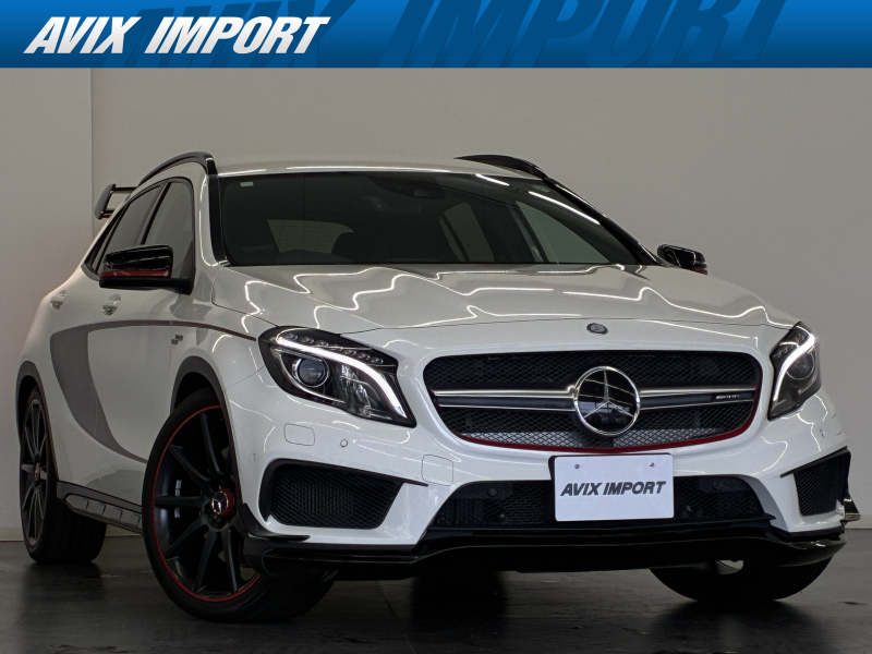 AMG GLA GLA45 4MATIC Edition 1 AMGﾚｻﾞｰEXC＆ﾍﾞｰｼｯｸﾌﾟﾗｽPKG 専用黒革 ｼｰﾄﾋｰﾀｰ 純正HDDﾅﾋﾞ地ﾃﾞｼﾞBｶﾒﾗ＆PTS ﾚｰﾀﾞｰｾｰﾌﾃｨPKG 電動Rｹﾞｰﾄ 赤ｷｬﾘﾊﾟｰ 純正20ｲﾝﾁAW 禁煙