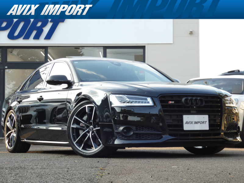アウディ S8 ﾌﾟﾗｽ V8ﾀｰﾎﾞ 後期 右H正規D車 ｶﾞﾗｽSR 専用黒革 ｼｰﾄﾋｰﾀｰ＆ﾍﾞﾝﾁﾚｰﾀｰ＆ﾏｯｻｰｼﾞ機能 exclusiveｲﾝﾃﾘｱ MMIﾅﾋﾞ BOSE 全周ｶﾒﾗ ACC＆ﾚｰﾝｱｼｽﾄ ﾏﾄﾘｸｽLED ﾊｲｸﾞﾛｽPKG ｶｰﾎﾞﾝｴｸｽﾃﾘｱﾐﾗｰ＆ﾘｱｽﾎﾟｲﾗｰ＆ﾃﾞｨﾌｭｰｻﾞｰ ｴｱｻｽ 専用21AW