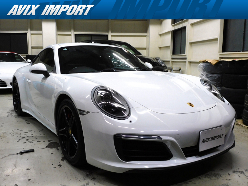 ポルシェ 911(Type991.2) ｶﾚﾗ4 後期型 水平対向6気筒ﾂｲﾝﾀｰﾎﾞ 7速PDK 右H正規D車 ｽﾎﾟｰﾂｸﾛﾉPKG 黒革 ｼｰﾄﾋｰﾀｰ PCMﾅﾋﾞ 地ﾃﾞｼﾞ Bｶﾒﾗ ｸﾙｺﾝ 電動格納ﾐﾗｰ PASM ｽﾎﾟｰﾂｴｸﾞｿﾞｰｽﾄ 赤ｷｬﾘﾊﾟｰ 純正19ｲﾝﾁAW 禁煙