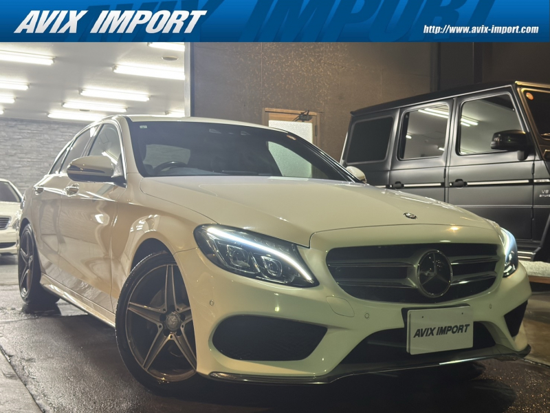 メルセデスベンツ Cクラス C200 4MATIC ｱﾊﾞﾝｷﾞｬﾙﾄﾞ AMGﾗｲﾝ＆ﾍﾞｰｼｯｸPKG 黒革 ｼｰﾄﾋｰﾀｰ 純正HDDﾅﾋﾞ地ﾃﾞｼﾞ Bｶﾒﾗ＆PTS＆ｱｸﾃｨﾌﾞP ﾚｰﾀﾞｰｾｰﾌﾃｨPKG LEDﾍｯﾄﾞﾗｲﾄ ｴｱｻｽ 純正18ｲﾝﾁAW 禁煙車