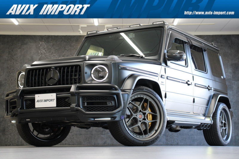 AMG Gクラス G63 ｴﾃﾞｨｼｮﾝﾏｯﾄﾌﾞﾗｯｸ 限定車 1ｵｰﾅｰ 左H ｶｽﾀﾑ多数 ｻﾝﾙｰﾌ 黒革 ﾘﾗｸｾﾞｰｼｮﾝ ﾅﾋﾞTV 360°ｶﾒﾗ Burmester ｼｰﾄﾋｰﾀｰ ﾍﾞﾝﾁﾚｰｼｮﾝ LEDﾍｯﾄﾞﾗｲﾄ  BRABUSﾘｯﾌﾟ＆ﾘｱｽﾎﾟｲﾗｰ 電動ｽﾃｯﾌﾟﾎﾞｰﾄﾞ CAPRISTO6本出しﾏﾌﾗｰ BC Forged23ｲﾝﾁAW