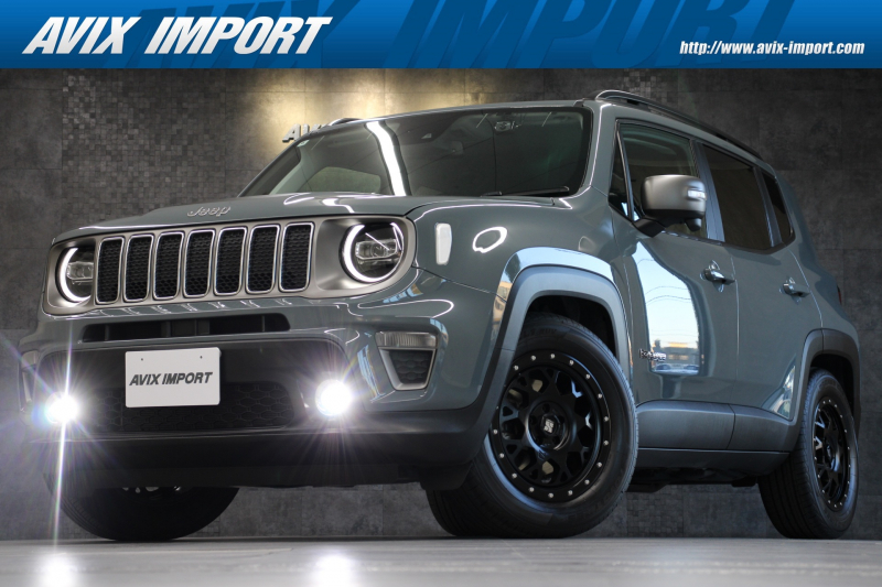 ジープ レネゲード ﾘﾐﾃｯﾄﾞ 黒革  純正ﾅﾋﾞ TV Bｶﾒﾗ AppleCarPlay/AndroidAuto LEDﾍｯﾄﾞﾗｲﾄ ｼｰﾄ＆ｽﾃｱﾘﾝｸﾞﾋｰﾀｰ 8Wayﾊﾟﾜｰｼｰﾄ ACC LaneSense 前面衝突警報 BSM PAS ｱｲﾄﾞﾘﾝｸﾞｽﾄｯﾌﾟ ETC 17ｲﾝﾁAW 買取直販!!