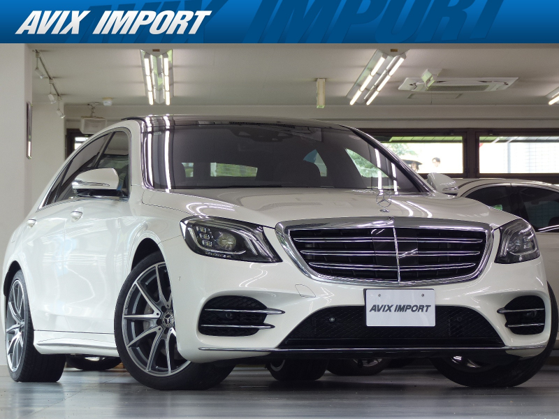 メルセデスベンツ Sクラス S400dﾛﾝｸﾞ 後期型 AMGﾗｲﾝﾌﾟﾗｽ ｼｮｰﾌｧｰP 黒ﾅｯﾊﾟ革 ﾊﾟﾉﾗﾏSR 360°ｶﾒﾗ ﾘｱｴﾝﾀ 後期ｽﾃｱﾘﾝｸﾞ Meｺﾈｸﾄ HUD Burmester ｴｱﾊﾞﾗﾝｽP 前後席Sﾋｰﾀｰ&ﾍﾞﾝﾁﾚｰｼｮﾝ&ﾘﾗｸｾﾞｰｼｮﾝ ﾏﾙﾁﾋﾞｰﾑLED 自動ﾄﾗﾝｸ ｸﾛｰｼﾞﾝｸﾞｻﾎﾟｰﾀｰ AMGｴｱﾛ&20AW