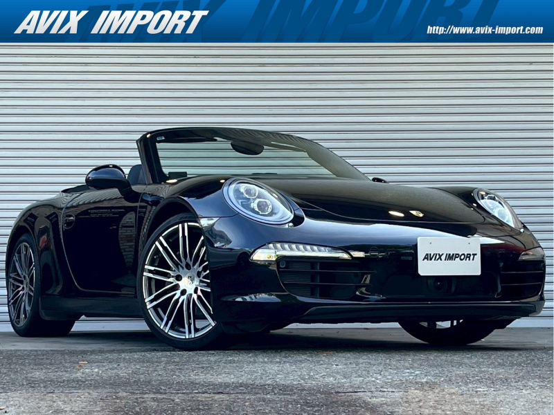 ポルシェ 911(Type991.1) ｶﾚﾗ Cabriolet 特別仕様車Black Edition 右H正規D車 7速PDK 黒幌  黒革 ｼｰﾄﾋｰﾀｰ 純正ﾅﾋﾞ地ﾃﾞｼﾞ BOSEｻｳﾝﾄﾞ Bｶﾒﾗ&PAS ACC 電動格納ﾐﾗｰ LEDﾍｯﾄﾞﾗｲﾄ(PDLSﾌﾟﾗｽ) 純正20ｲﾝﾁAW 禁煙