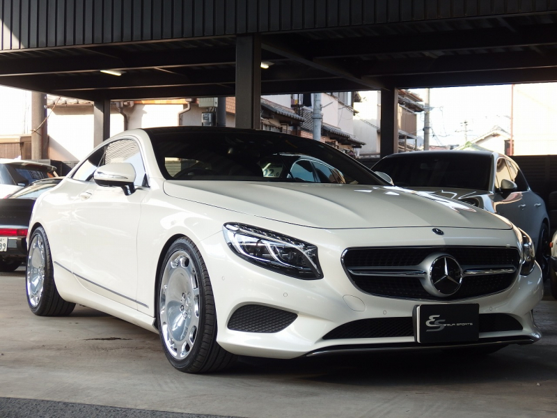 メルセデスベンツ Sクラス S550クーペ　正規D車　右ハンドル　マイバッハ純正20インチアルミホイール　ロワリングキット