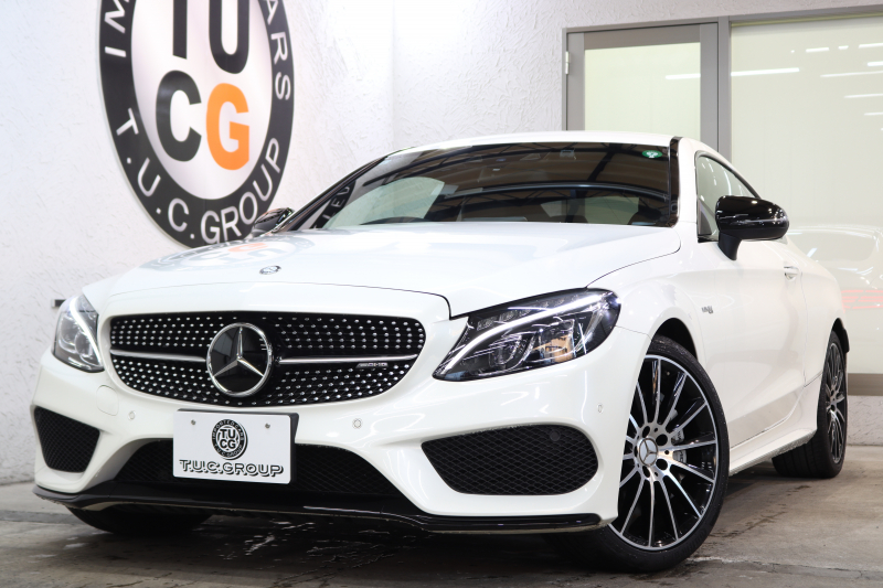 AMG Cクラス C43 4MATIC ｸｰﾍﾟ ﾚｰﾀﾞｰｾｰﾌﾃｨPKG　 ｷｰﾚｽｺﾞｰ 黒本革 ｼｰﾄﾋｰﾀｰ HDDﾅﾋﾞTV BT音楽 ﾌﾞﾙﾒｽﾀｰ ﾊﾞｯｸｶﾒﾗ PTS LEDﾗｲﾄ ﾌｯﾄﾄﾗﾝｸOP AMG専用装備&ﾁｭｰﾆﾝｸﾞﾀﾞｲﾅﾐｯｸｾﾚｸﾄ 9AT　2年保証