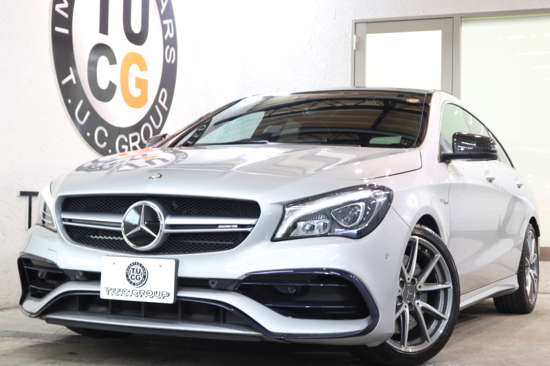 AMG CLAクラス CLA45ｼｭｰﾃｨﾝｸﾞﾌﾞﾚｰｸ 4MATIC ｱﾄﾞﾊﾞﾝｽﾄﾞ&ﾚｰﾀﾞｰｾｰﾌﾃｨPKG　後期 ｷｰﾚｽｺﾞｰ 黒本革 ｼｰﾄﾋｰﾀｰ ﾊﾟﾉﾗﾏSR HDDﾅﾋﾞTV ｽﾏﾎ連携 harman/kardon ﾊﾞｯｸｶﾒﾗ PTS LEDﾗｲﾄ AMG強化ﾌﾞﾚｰｷ AMG専用装備&ﾁｭｰﾆﾝｸﾞ ﾊﾝｽﾞﾌﾘｰA 7AT　2年保証