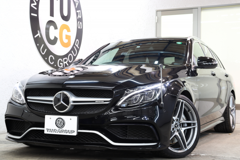 AMG Cクラス C63ｽﾃｰｼｮﾝﾜｺﾞﾝ ﾚｰﾀﾞｰｾｰﾌﾃｨPKG　ｷｰﾚｽｺﾞｰ 黒本革 ﾊﾟﾉﾗﾏSR ﾍｯﾄﾞｱｯﾌﾟD HDDﾅﾋﾞTV BT音楽 ﾌﾞﾙﾒｽﾀｰ ﾊﾞｯｸｶﾒﾗ PTS LEDﾗｲﾄ ﾊﾝｽﾞﾌﾘｰA AMG専用装備&ﾁｭｰﾆﾝｸﾞﾀﾞｲﾅﾐｯｸｾﾚｸﾄ　2年保証