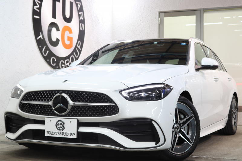 メルセデスベンツ Cクラス C200ｽﾃｰｼｮﾝﾜｺﾞﾝ AVG AMGﾗｲﾝ ﾚｻﾞｰｴｸｽｸﾙｰｼﾌﾞ&ﾍﾞｰｼｯｸ&ﾚｰﾀﾞｰｾｰﾌﾃｨPKG　ISG搭載 ｷｰﾚｽｺﾞｰ 茶/黒本革 ﾊﾟﾉﾗﾏSR ﾍｯﾄﾞｱｯﾌﾟD MBUXﾅﾋﾞTV ｽﾏﾎ連携 360ｶﾒﾗ PTS LEDﾗｲﾄ 自動Rｹﾞｰﾄ AMGｴｱﾛ&18AW ﾜｲﾔﾚｽ充電 9AT　2年保証