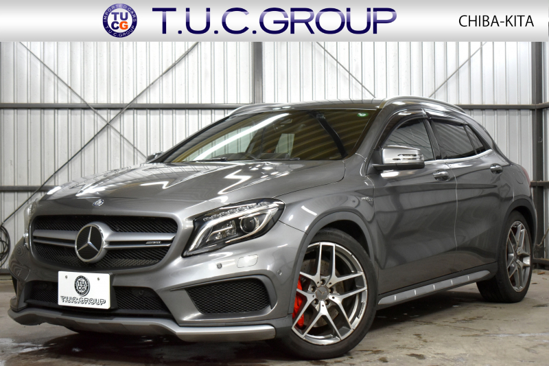 メルセデスベンツ GLA GLA45 4ﾏﾁｯｸ ﾚｰﾀﾞｰｾｰﾌﾃｨP 高出力ｴﾝｼﾞﾝ360馬力  ﾋｰﾀｰ黒革 ﾃﾞｨｽﾄﾛﾆｯｸﾌﾟﾗｽ ﾌﾞﾗｲﾝｯﾄﾞｽﾎﾟｯﾄ ﾚｰﾝｷｰﾌﾟ AMGｴｱﾛ19AW ｷｰﾚｽGO ﾊﾟｰｸﾄﾛﾆｯｸ 地デジBｶﾒﾗ 2年保証
