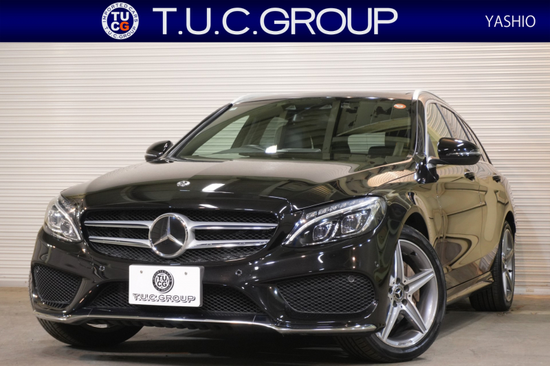 メルセデスベンツ Cクラス C220d ﾜｺﾞﾝ ﾛｰﾚｳｽED AMGﾗｲﾝ ﾚｰﾀﾞｰｾｰﾌﾃｨPKG　黒革 ｼｰﾄﾋｰﾀｰ 純正ﾅﾋﾞ ﾌﾙｾｸﾞTV BT Bｶﾒﾗ LEDﾍｯﾄﾞ ｴｱｻｽ 自動Rｹﾞｰﾄ AMGｴｱﾛ&18ｲﾝﾁAW　2年保証