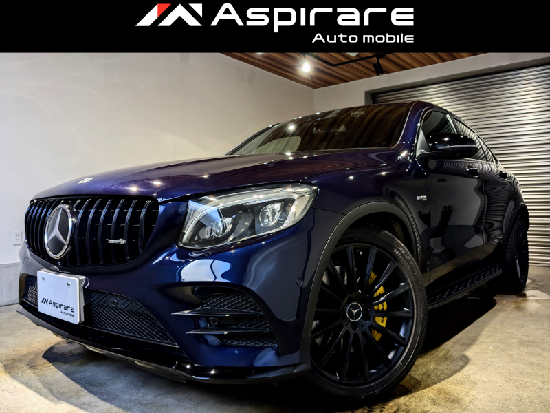 AMG GLCクーペ GLC43 4M　 レザーエクスクルーシブPKG　サンルーフ　Burmesterサウンド　ブラックレザーシート　全席シートヒーター　パナメリカーナグリル　20インチAW　イエローキャリパー