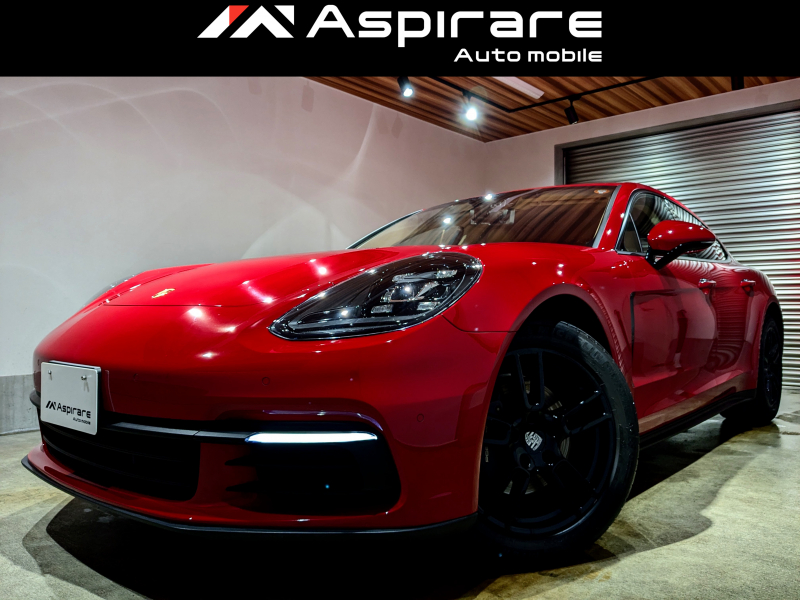 ポルシェ パナメーラ 3.0 V6  ベージュレザーシート　シートヒーター　エントリードライブ　PASM　デジタルインナーミラー　ブラックペイント19インチAW　スポーツデザインミラー