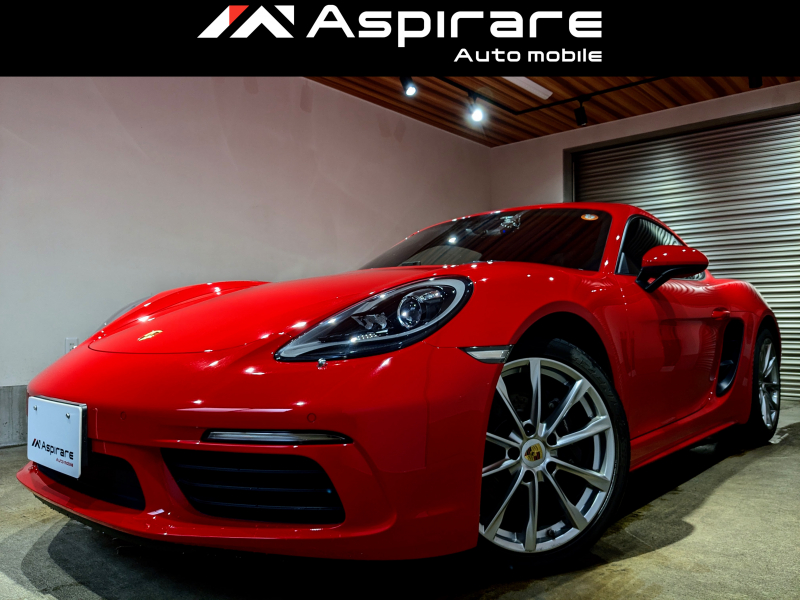 ポルシェ 718 ケイマン 2.0PDK　スポーツクロノパッケージ　 ボクスターS19インチアルミホイール　シートヒーター　PDLSキセノンヘッドライト　ティンテッドテールライト　PCMナビ　リアカメラ　CarPlay