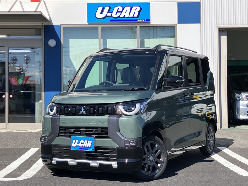 三菱 デリカミニ G プレミアム　届出済未使用車・ナビ・マルチアラウンドモニター・両側パワスラ・マイパイロット・運転支援システム・シートヒーター・LEDライト