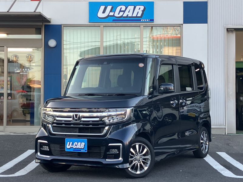 ホンダ N-BOX カスタムL　ナビ・フルセグ・バックカメラ・ETC・前後ドラレコ・左パワスラ・シートヒーター・クルコン・LEDライト・禁煙車