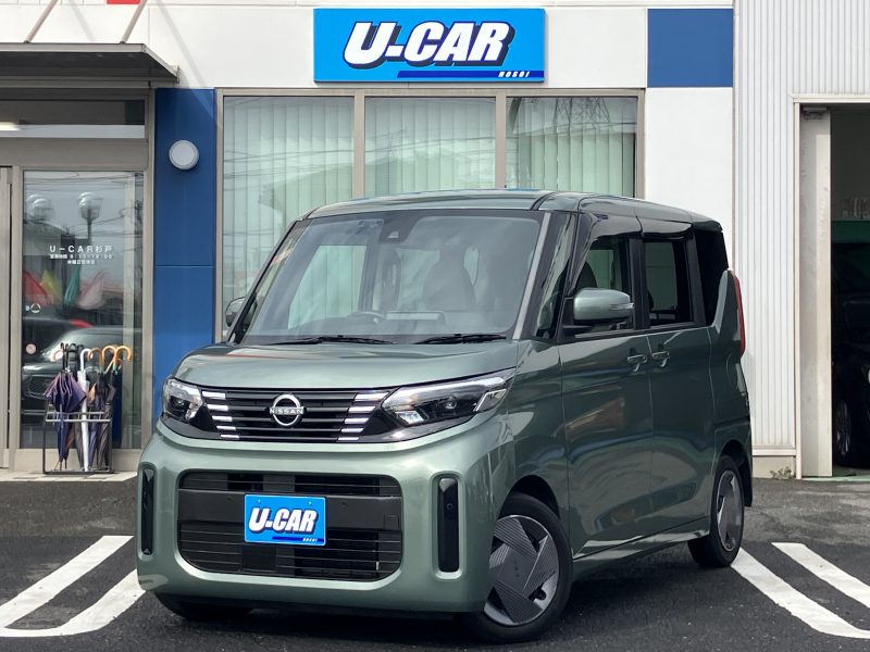 日産 ルークス X　ワンオーナー・ナビ・アラビュー・ドラレコ・ETC・パワスラ・LED・エマブレ・フルセグ・禁煙車