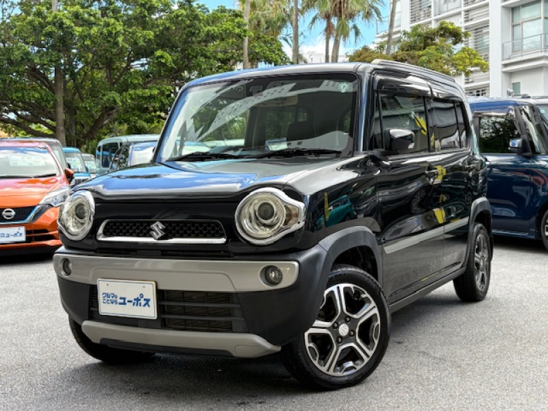 スズキ ハスラー Xターボ　純正ナビ　バックカメラ　4WD　ステアリングスイッチ　HIDヘッドライト　ルーフレール
