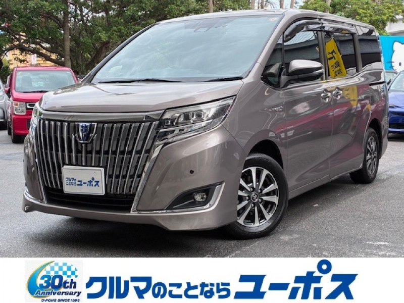 トヨタ エスクァイア ハイブリッドGi・プレミアムパッケージ　OP5年保証対象車　両側パワースライドドア　純正10インチナビ　コーナーセンサー　前後ドラレコ