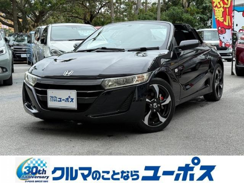 ホンダ S660 α　HKS製2本出しマフラー　ソフトトップ　純正オーディオ　ハーフレザーシート　バックカメラ