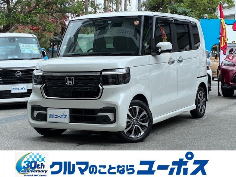 ホンダ N-BOX カスタム　OP10年保証対象車　純正8インチナビ　ホンダセンシング　クリアランスソナー　パワースライドドア