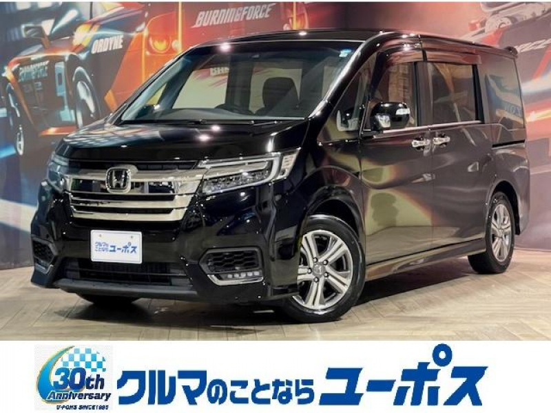 ホンダ ステップワゴン e:HEVスパーダ　Gホンダセンシング　OP10年保証対象　純正ナビ（Bluetooth／フルセグ／DVD／CD／USB）　バックカメラ　両側パワースライドドア　クルーズコントロール　LDA　LEDヘッドライト　純正16インチアルミ