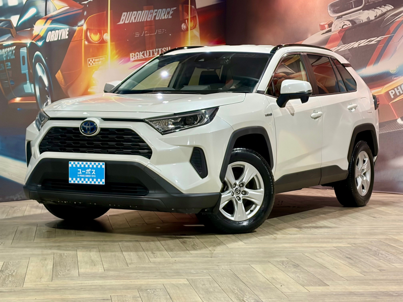 トヨタ RAV4 ハイブリッドX　OP10年保証対象車　純正SDナビ（CD/DVD/BT/フルセグTV）バックカメラ　トヨタセーフティーセンス　ルーフレール　前後ドライブレコーダー