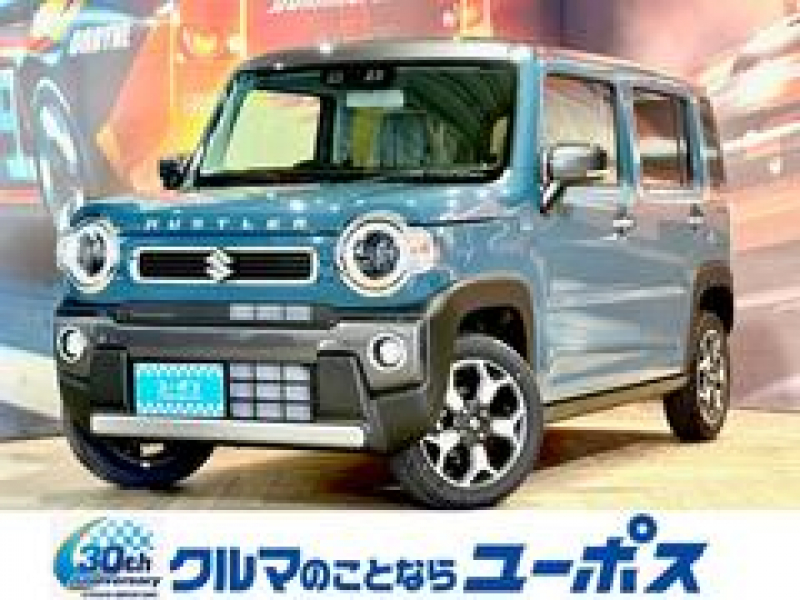 スズキ ハスラー ハイブリッドX　登録済み未使用車　衝突軽減ブレーキ　LEDヘッドライト　OP10年保証対象　プレミアムUV＆IRカットガラス　全車速追従機能付きのアダプティブクルーズコントロール　ナノイーX　純正15インチアルミ