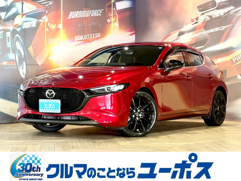 マツダ MAZDA 3 ファストバック　1.5S　ブラックセレクション　OP10年保証対象　純正ナビ（Bluetooth/フルセグ/アップルカープレイ）置くだけ充電　HUD