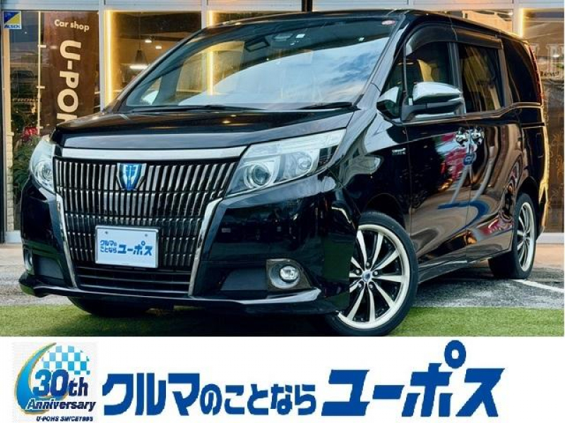 トヨタ エスクァイア ハイブリッドGiブラックテーラード  OP5年保証対象車　両側パワースライドドア　社外ナビ（Bluetooth/CD/DVD）ETC