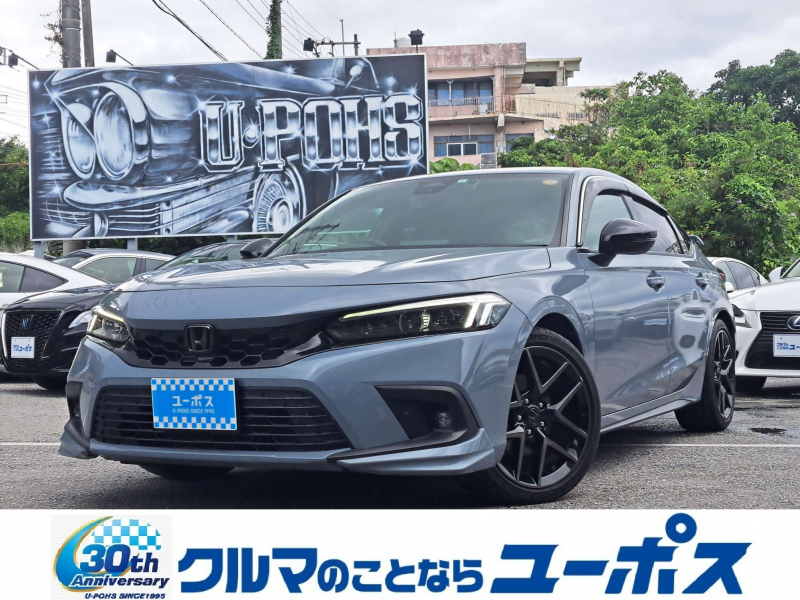 ホンダ シビックハイブリッド e:HEV　OP10年保証対象車　ワンオーナー　BOSEサウンド　純正ナビ　ハーフレザーシート　純正18インチアルミ　ドラレコ