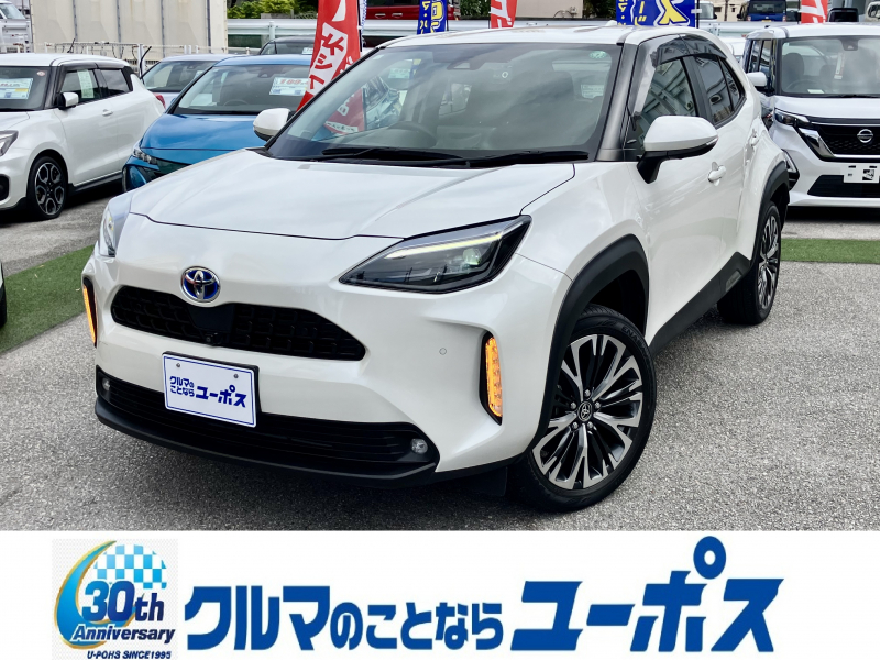 トヨタ ヤリスクロス ハイブリッドZ　OP10年保証対象車　ハーフレザーシート　全方位カメラ　コーナーセンサー　前後ドライブレコーダー　ETC車載器　レーダークルーズコントロール　純正ナビ　パワーシート　シートヒーター　オートライト