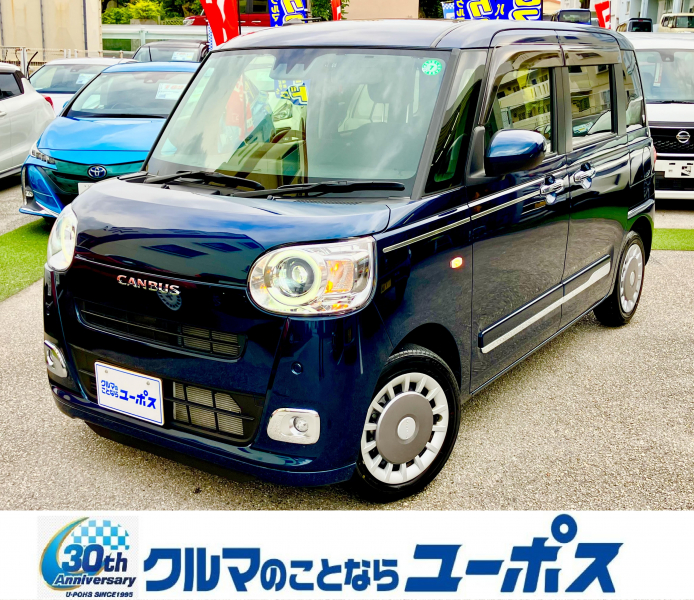 ダイハツ ムーブキャンバス セオリーG　OP10年保証対象車　両側パワースライドドア　LEDヘッドライト　衝突被害軽減ブレーキ　コーナーセンサー　LEDヘッドライト　オートライト　オートハイビーム　アイドリングストップ　ブレーキホールド