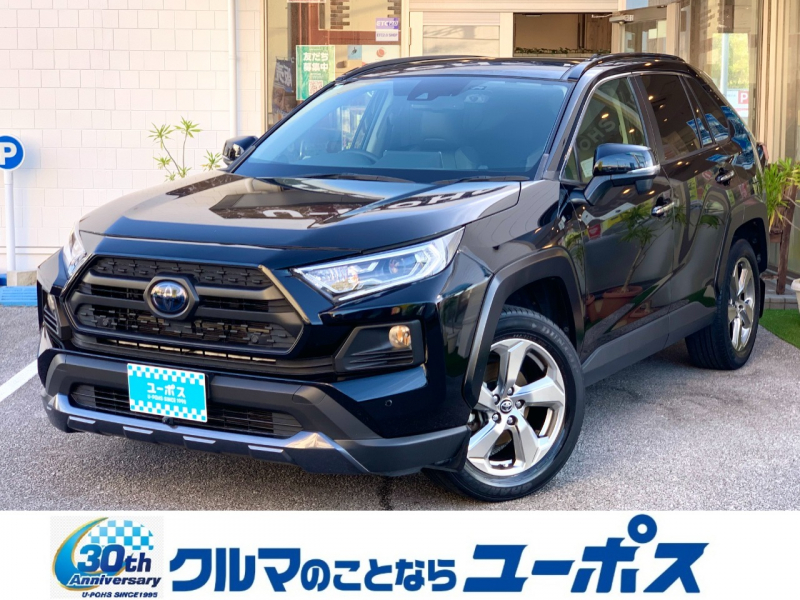 トヨタ RAV4 ハイブリッドG　OP5年保証対象車　サンルーフ　レザーシート　前後ドライブレコーダー　ビルトインETC車載器　パワートランク　リアスモークフィルム　トヨタセーフティーセンス　レーダークルーズコントロール　BSM