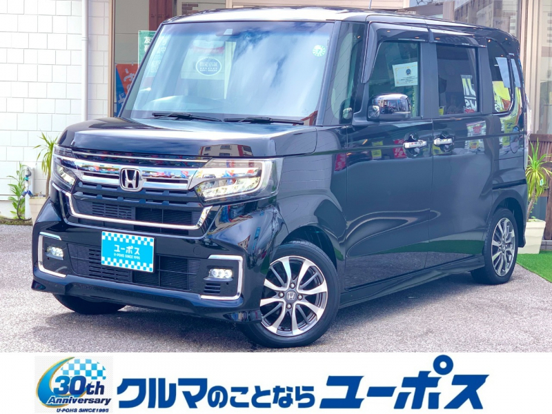 ホンダ N-BOX カスタムL　OP10年保証対象車　ホンダセンシング　前後ドライブレコーダー　レザーシートカバー　ETC車載器　LEDヘッドライト　オートハイビーム　シーケンシャルターンランプ　レーダークルーズコントロール