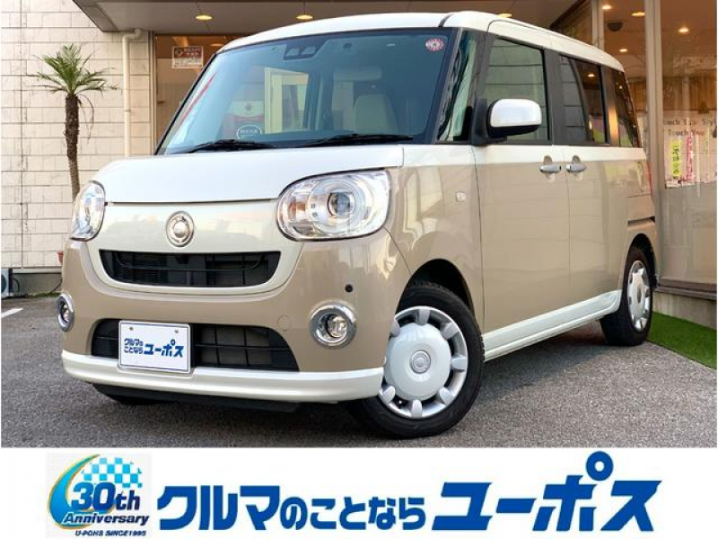 ダイハツ ムーブキャンバス G　SAⅢ　OP5年保証対象車　走行1．6万km　両側パワースライドドア　純正ドライブレコーダー　コーナーセンサー　ETC車載器　純正ナビ　アイドリングストップ　LEDヘッドライト　LEDフォグランプ