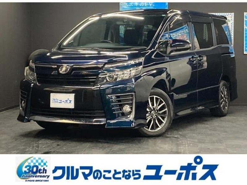 トヨタ ヴォクシー ZS　フリップダウンモニター　純正SDナビ　バックモニター　アイドリングストップ　ステアリングスイッチ　ドライブレコーダー　両側パワースライドドア　スマートキー　ETC　県内買取車両　保証対象車両