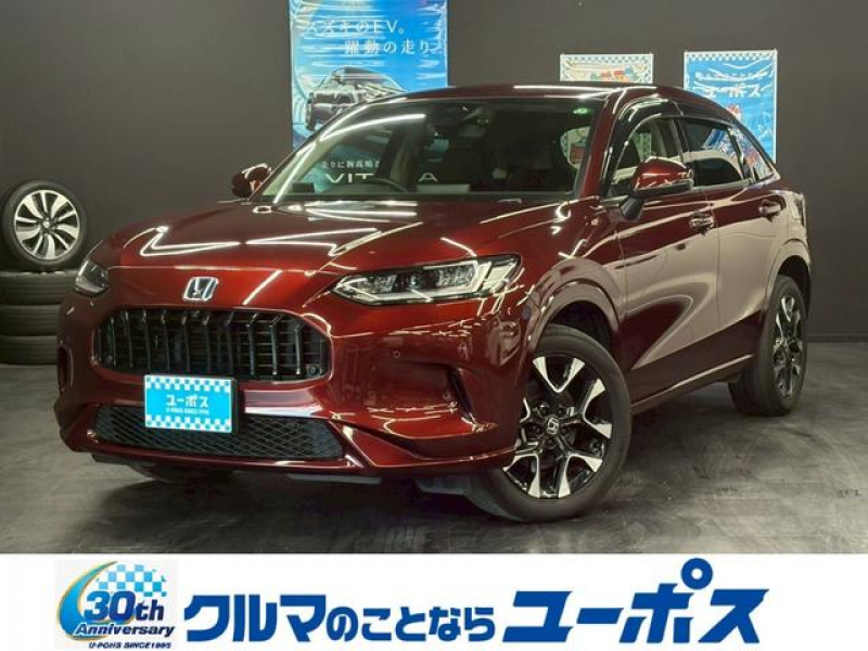 ホンダ ZR-V e：HEV　Z　9インチホンダコネクトナビ　バックモニター／360°ビューモニター　ハンズフリーパワーバックドア　メモリーパワーシート　置くだけ充電　BOSEスピーカー　ETC　ドライブレコーダー　10年保証対象車両